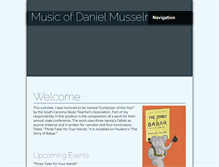 Tablet Screenshot of danielmusselman.com